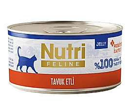 NUTRİ FELİNE TAVUK ETLİ JÖLELİ KEDİ KONSERVE 70GR