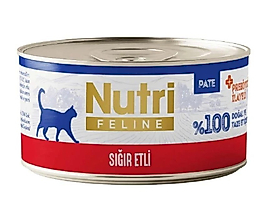 NUTRİ FELİNE SIĞIR ETLİ KEDİ KONSERVE 70GR