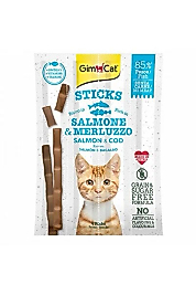 GimCat Sticks Alabalıklı ve Somonlu Kedi Ödül Çubukları 20 Gr
